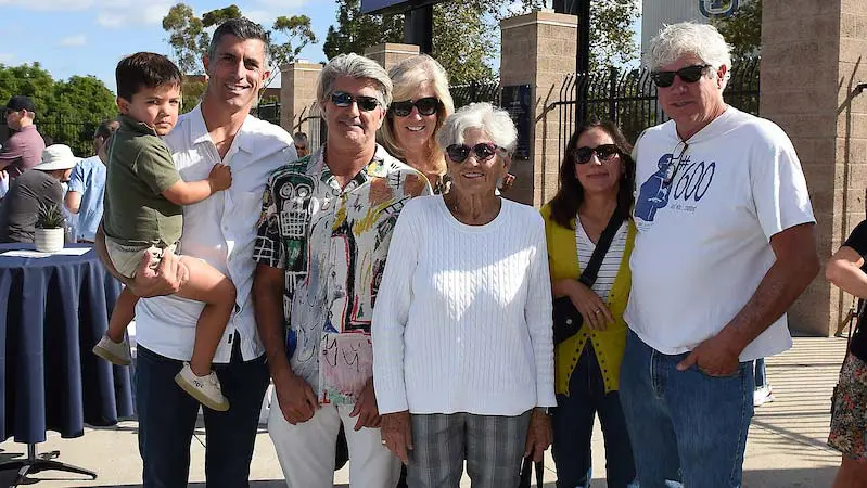 Group of people posing for photo