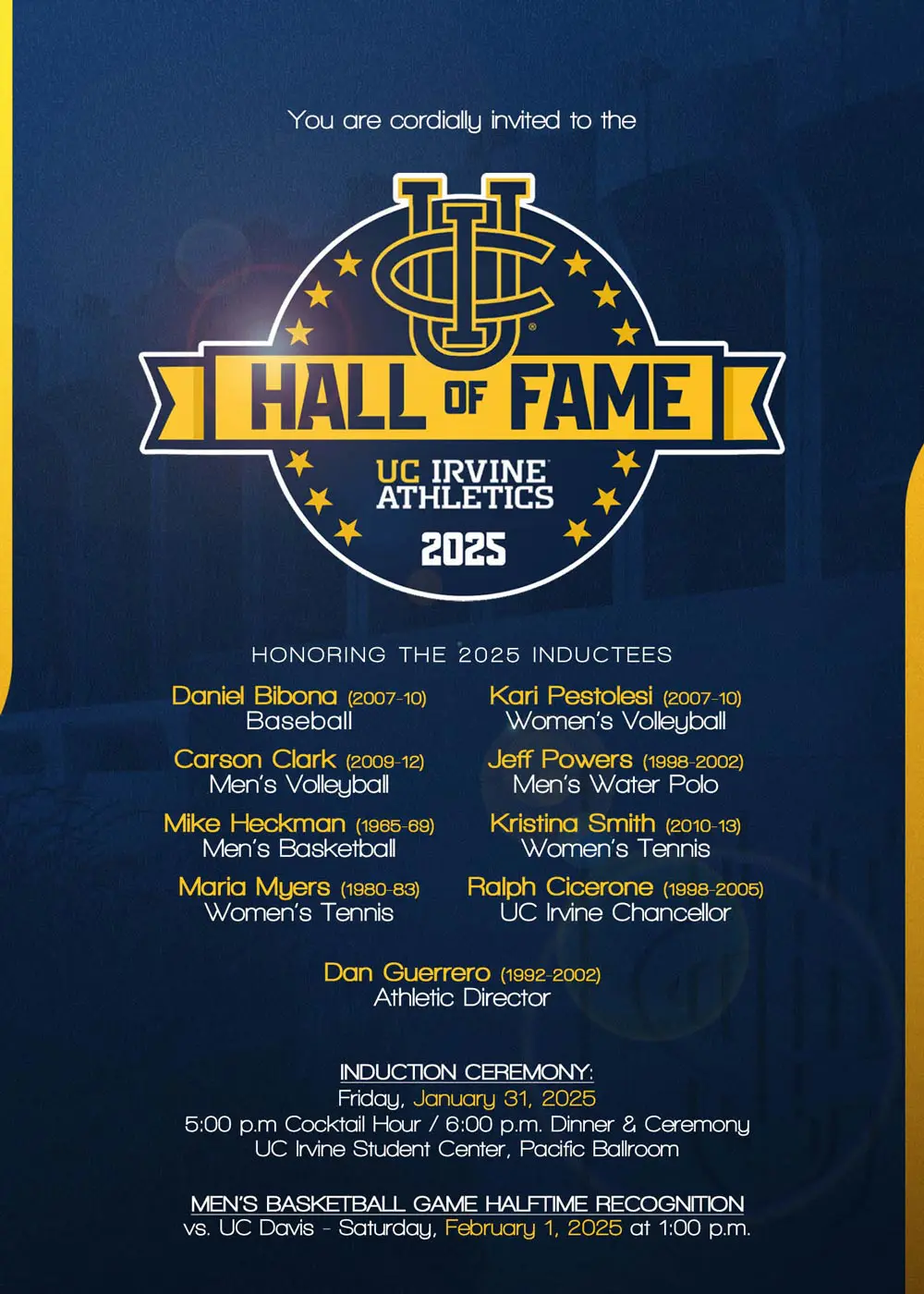 Hall of fame invitation